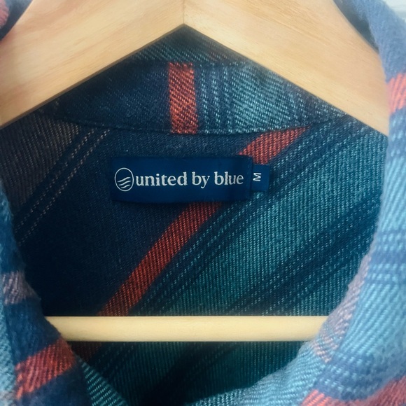 United By Blue Striped Flannel Button Down Shirt Size M - Picture 8 of 8